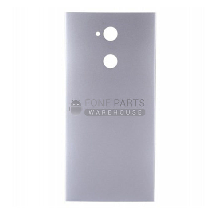 For Xperia XA2 Replacement Battery Back Cover With Sticker [Silver]