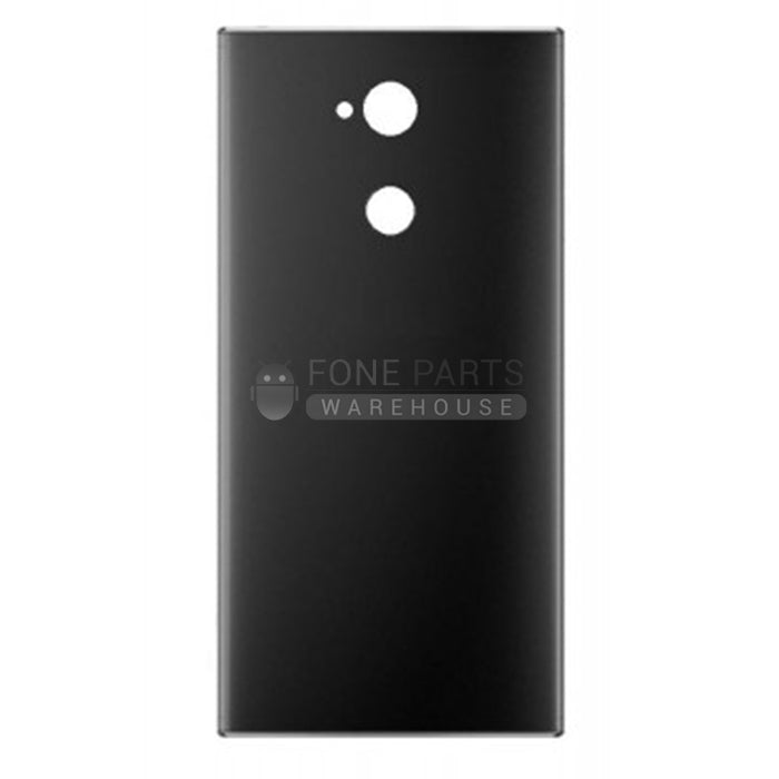 For Xperia XA2 Ultra Replacement Battery Back Cover With Sticker [Black]