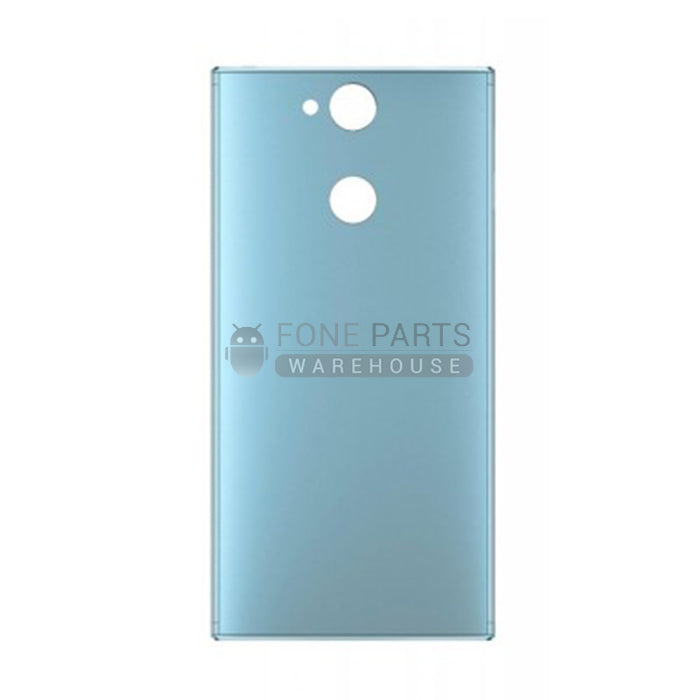 For Xperia XA2 Ultra Replacement Battery Back Cover With Sticker [Light Blue]