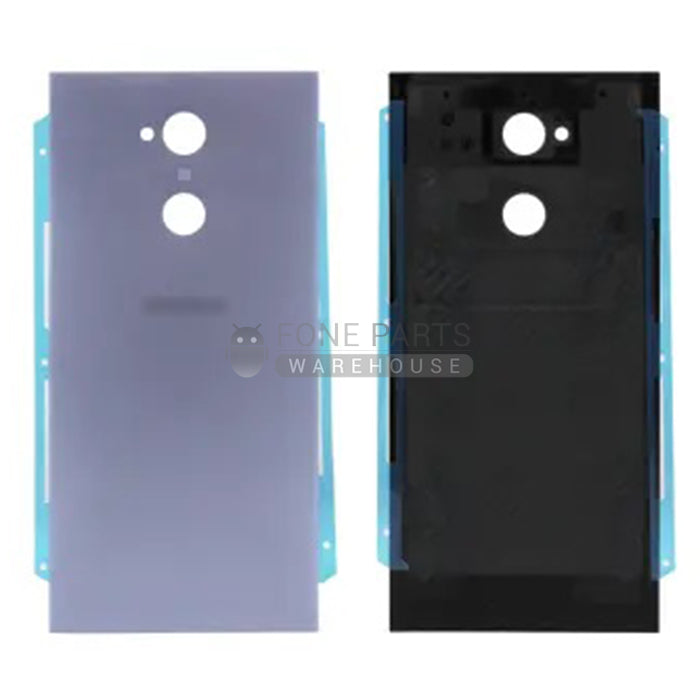 For Xperia XA2 Ultra Replacement Battery Back Cover With Sticker [Silver]