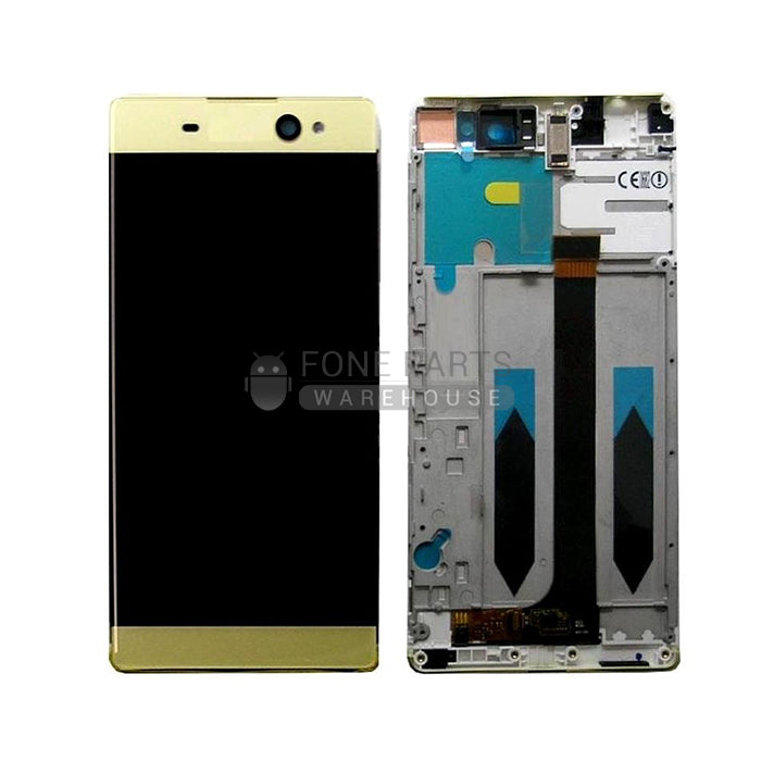 Xperia XA Ultra Replacement LCD Screen Touch Digitizer in [Gold] [ORIGINAL][With Frame]