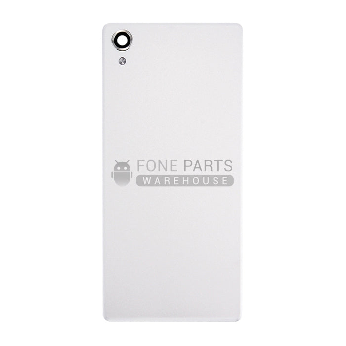 For Xperia X Replacement Battery Back Cover With Sticker [Silver / White]