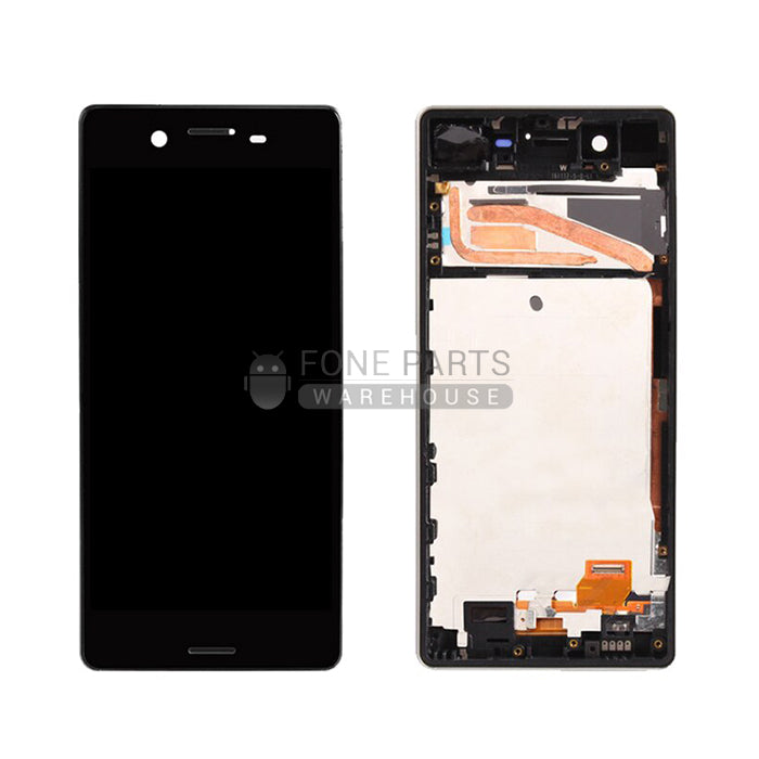 For Xperia X Replacement LCD Screen Touch Digitizer in [Black / Grey] [Original][With Frame]