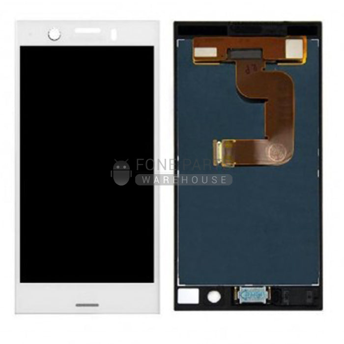 For Xperia XZ1 Compact Replacement LCD Screen Touch Digitizer in [White/Silver] [ORIGINAL]