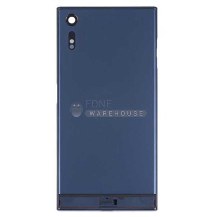 For Xperia XZ1 Replacement Battery Back Cover With Sticker [Blue]