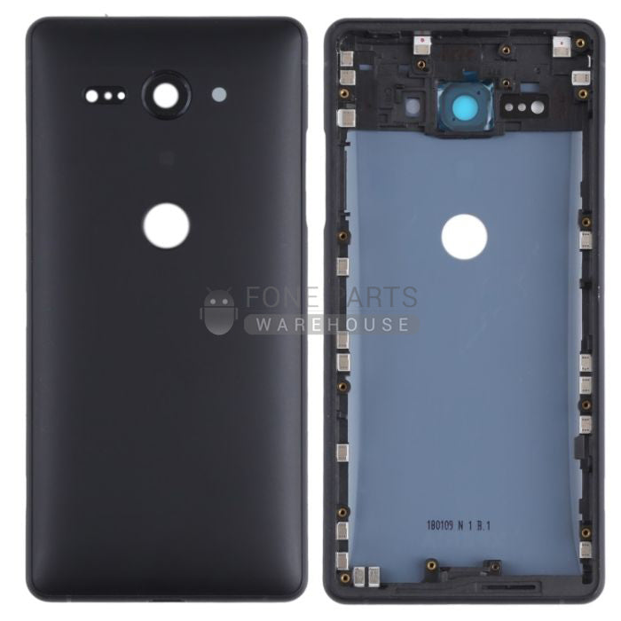 For Xperia XZ 2 Compact Replacement Battery Back Cover With Sticker [Black]