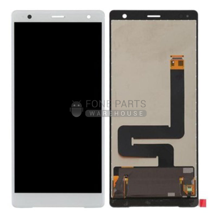 For Xperia XZ 2 Replacement LCD Screen Touch Digitizer in [White/Silver] [ORIGINAL]