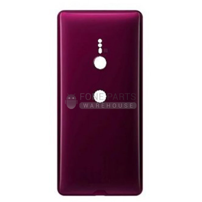 For Xperia XZ 3 Replacement Battery Back Cover With Sticker [Red]