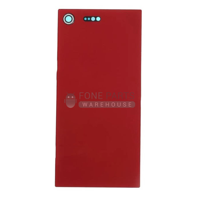 For Xperia XZ Premium Replacement Battery Back Cover With Sticker [Red]