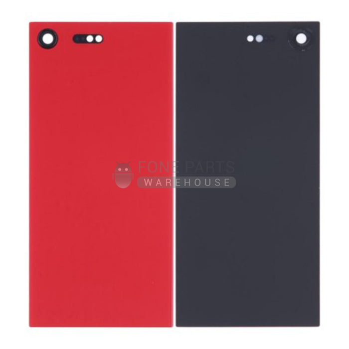 For Xperia XZ Premium Replacement Battery Back Cover With Sticker [Red]