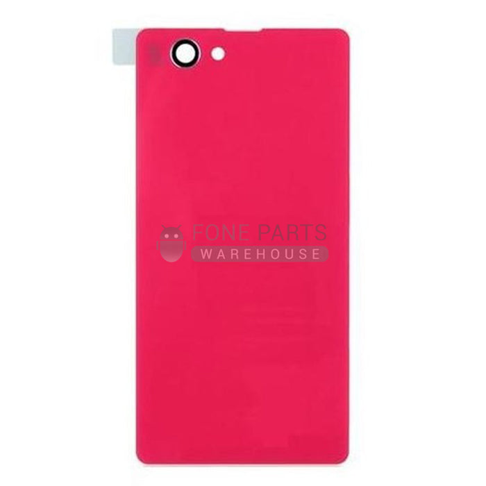 For Xperia Z1 Compact Replacement Battery Back Cover With Sticker [Red]