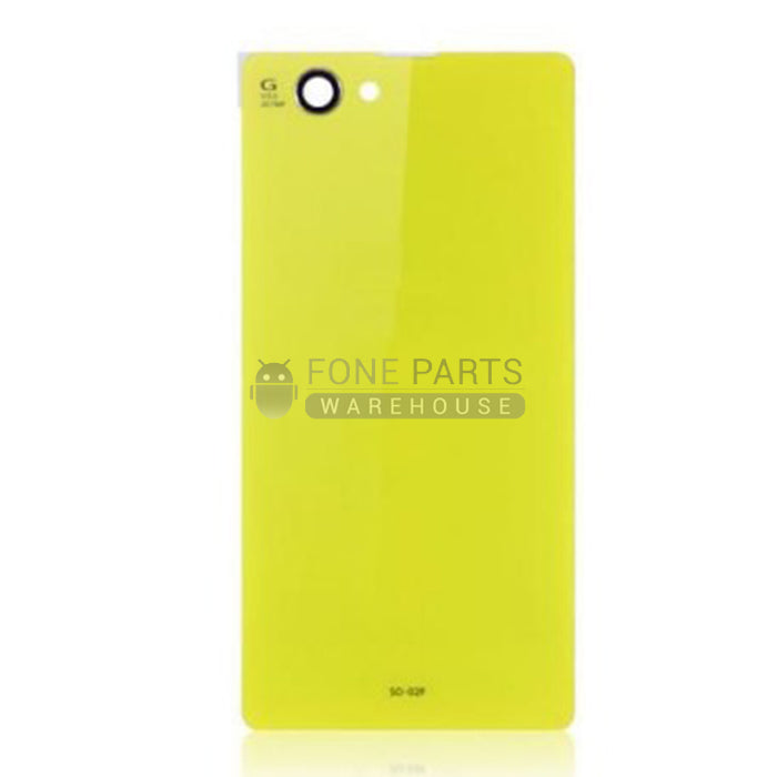 For Xperia Z1 Compact Battery Back Cover Housing Door Replacement [Yellow]