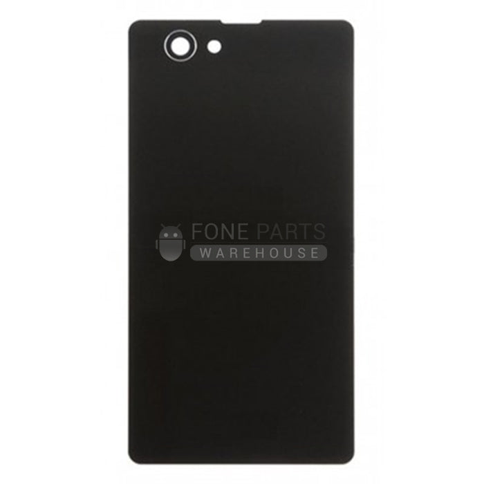 For Xperia Z1 Compact Replacement Battery Back Cover With Sticker [Black]