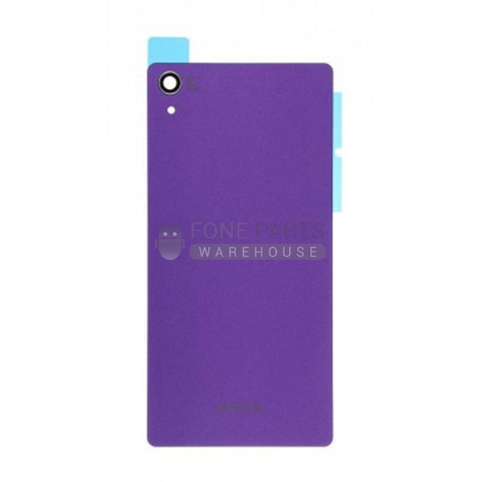 For Xperia Z2 Replacement Battery Back Cover With Sticker [Purple]