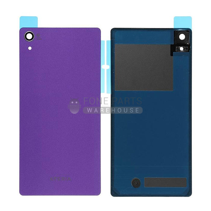 For Xperia Z2 Replacement Battery Back Cover With Sticker [Purple]