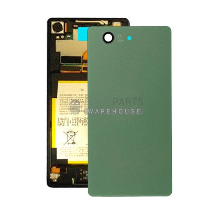 For Xperia Z3 Compact Replacement Battery Back Cover With Sticker [Green]