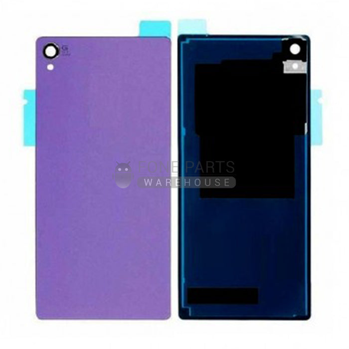 For Xperia Z3 Replacement Battery Back Cover With Sticker [Purple]