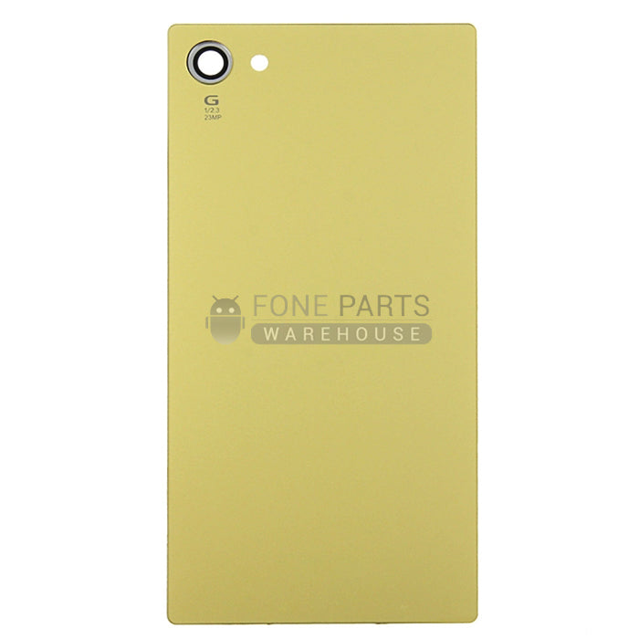 For Xperia Z5 Compact Replacement Battery Back Cover With Sticker [Gold]