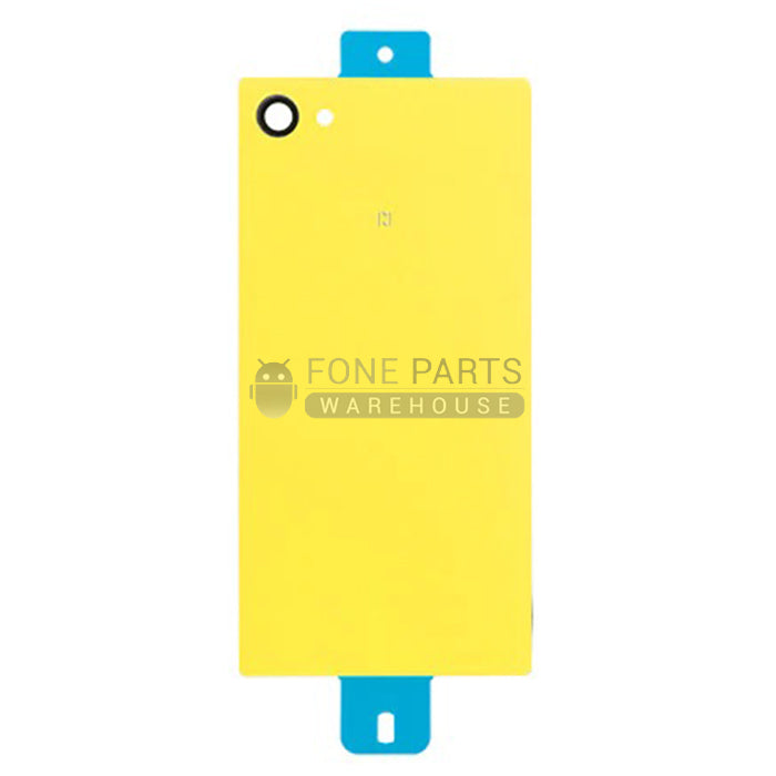 For Xperia Z5 Compact Replacement Battery Back Cover With Sticker [Yellow]