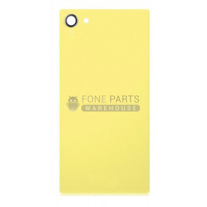 For Xperia Z5 Compact Replacement Battery Back Cover With Sticker [Yellow]