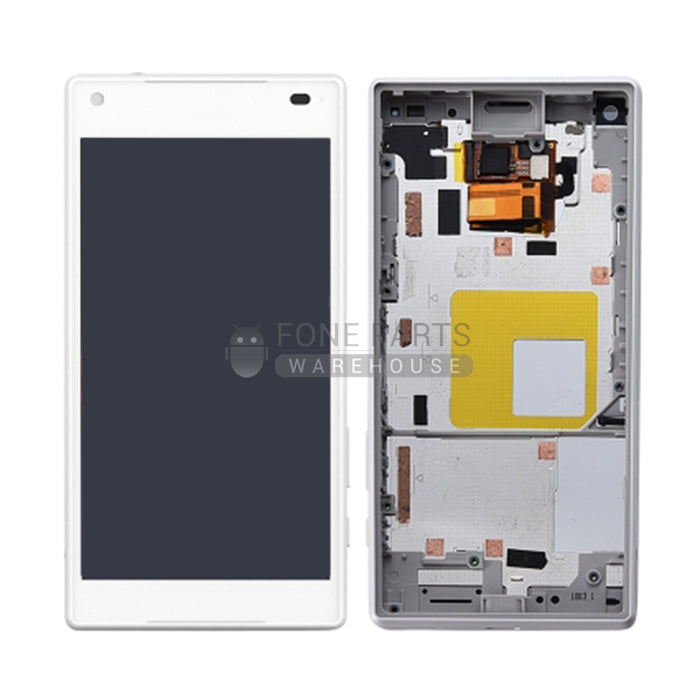 For Xperia Z5 Compact Replacement LCD Screen Touch Digitizer in [White] [ORIGINAL]