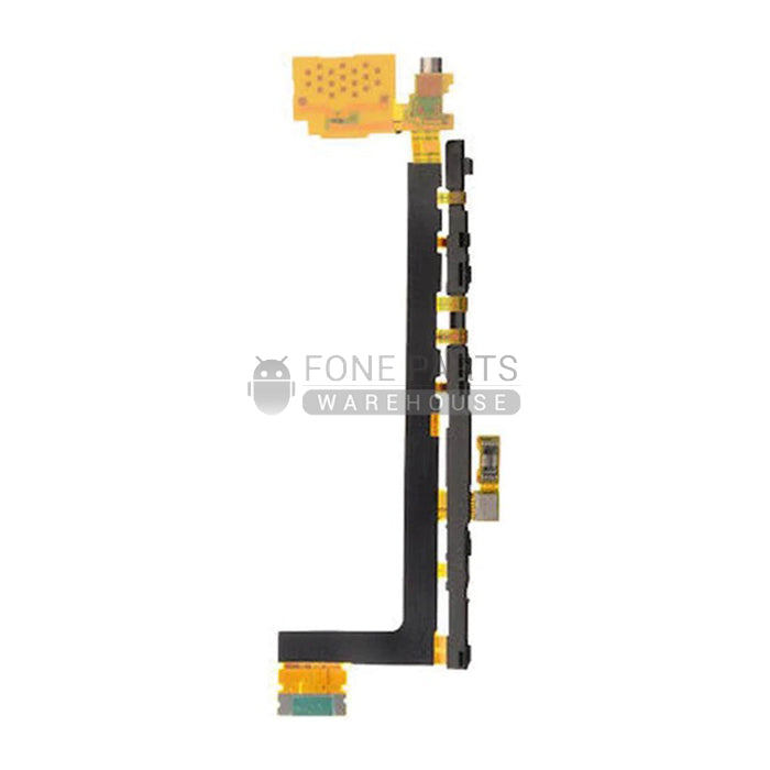 For Xperia Z5 Premium Power and Volume Flex Cable with Vibrator Motor