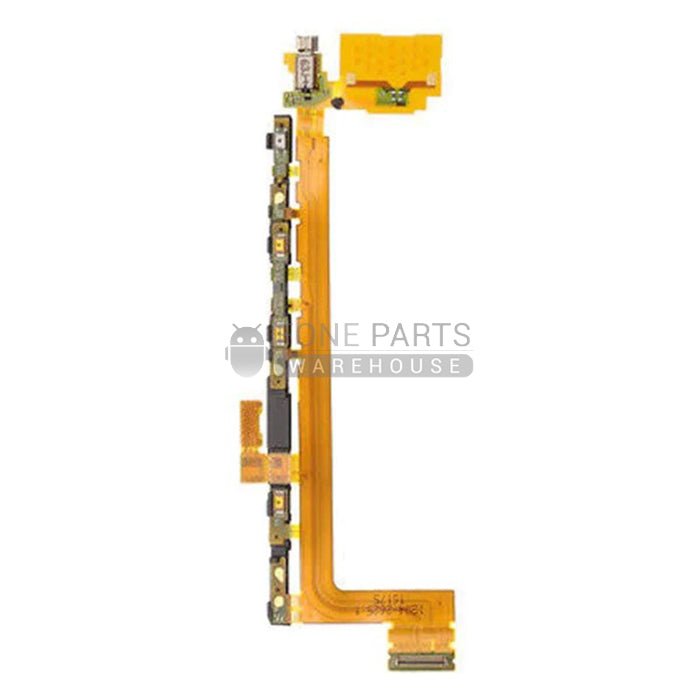 For Xperia Z5 Premium Power and Volume Flex Cable with Vibrator Motor