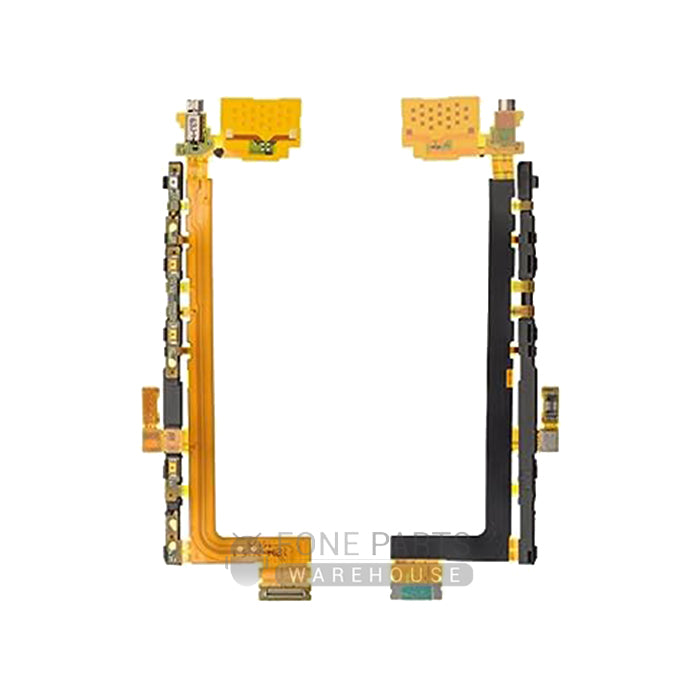 For Xperia Z5 Premium Power and Volume Flex Cable with Vibrator Motor