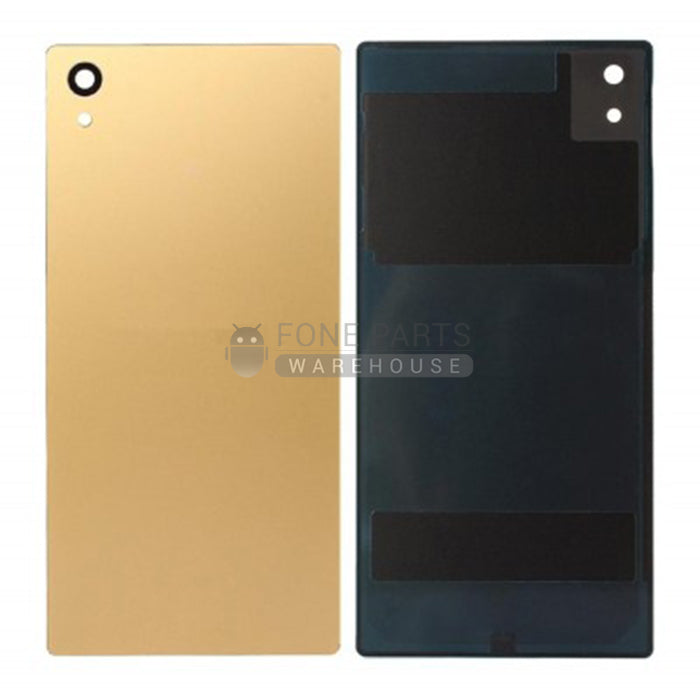 For Xperia Z5 Premium Replacement Battery Back Cover With Sticker [Gold]