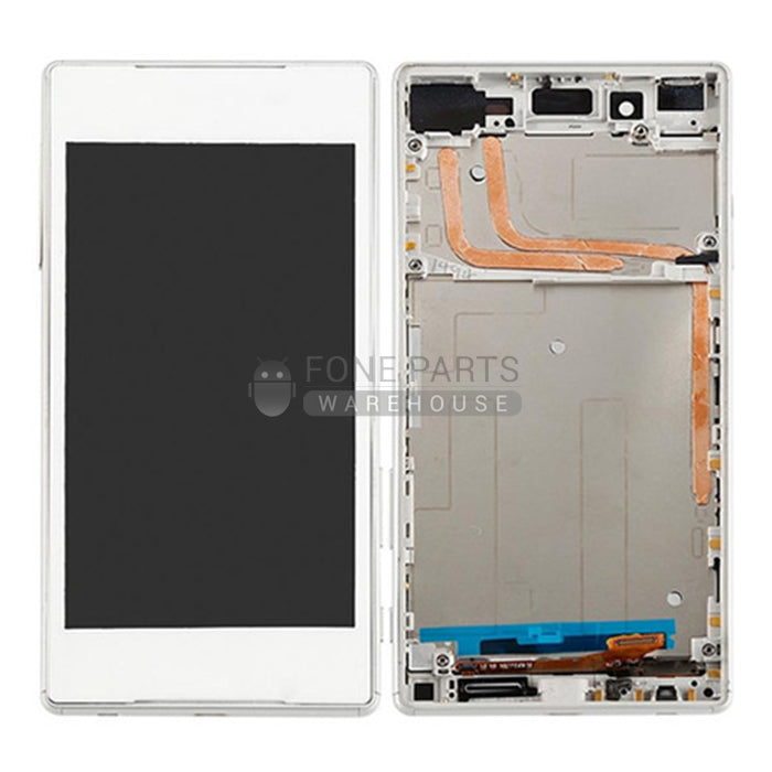 For Xperia Z5 Premium Replacement LCD Screen Touch Digitizer in [White] [ORIGINAL]