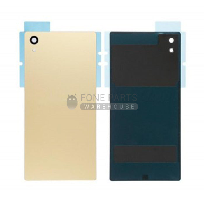 For Xperia Z5 Replacement Battery Back Cover With Sticker [Gold]