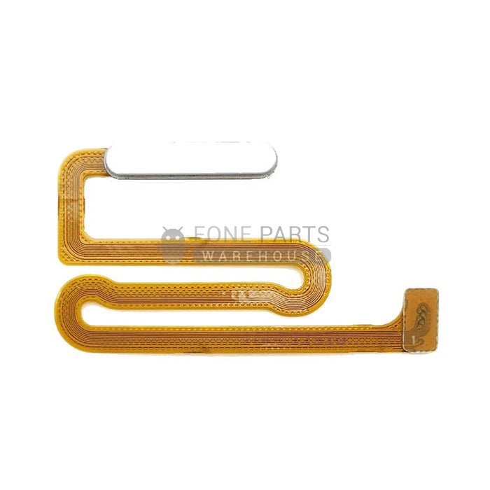 For A12 Nacho (SM-A127) Fingerprint Sensor Flex Cable With Touch ID [White]