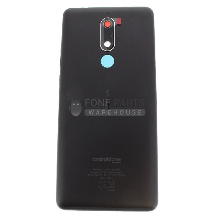 For Nokia 5.1 (2018) Replacement Battery Back Cover [Black]