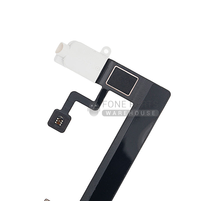 For iPad 12.9 2st Gen Replacement Pro Headphone Jack Flex [White]