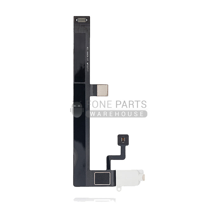 For iPad 12.9 2st Gen Replacement Pro Headphone Jack Flex [White]