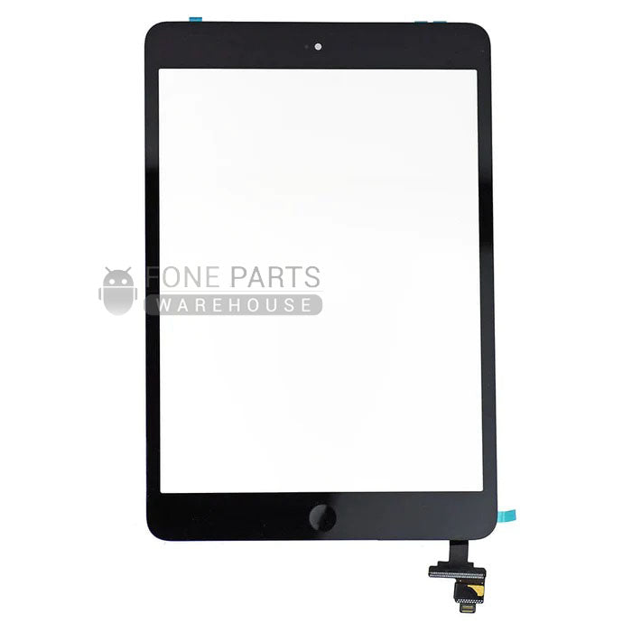 For iPad 2 Replacement Touch Digitizer Glass with Home Button and Adhesive in [Black] (AAA Aftermarket)