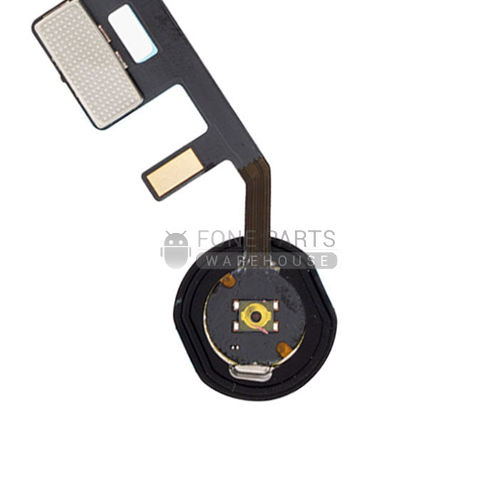 For iPad 7th Gen (2019) Replacement Home Button With Flex [Black]