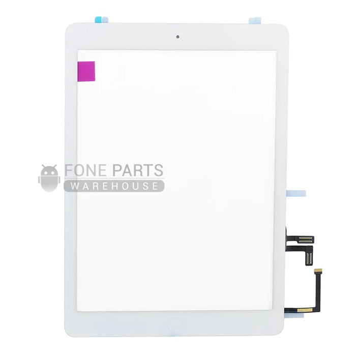 For iPad Air 1 Replacement Touch Digitizer Glass With Home Button and Adhesive in [White][Original]