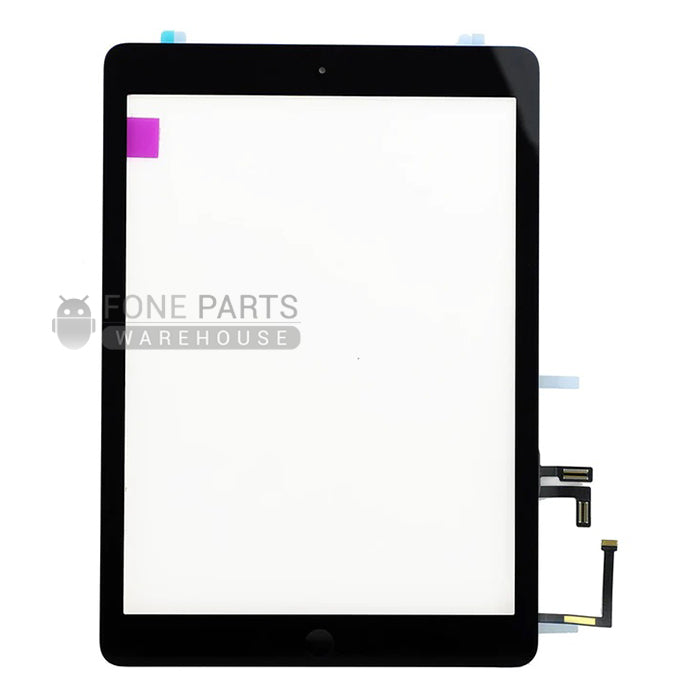 For iPad Air 1 Replacement Touch Digitizer Glass with Home Button and Adhesive in [Black] (AAA Aftermarket)