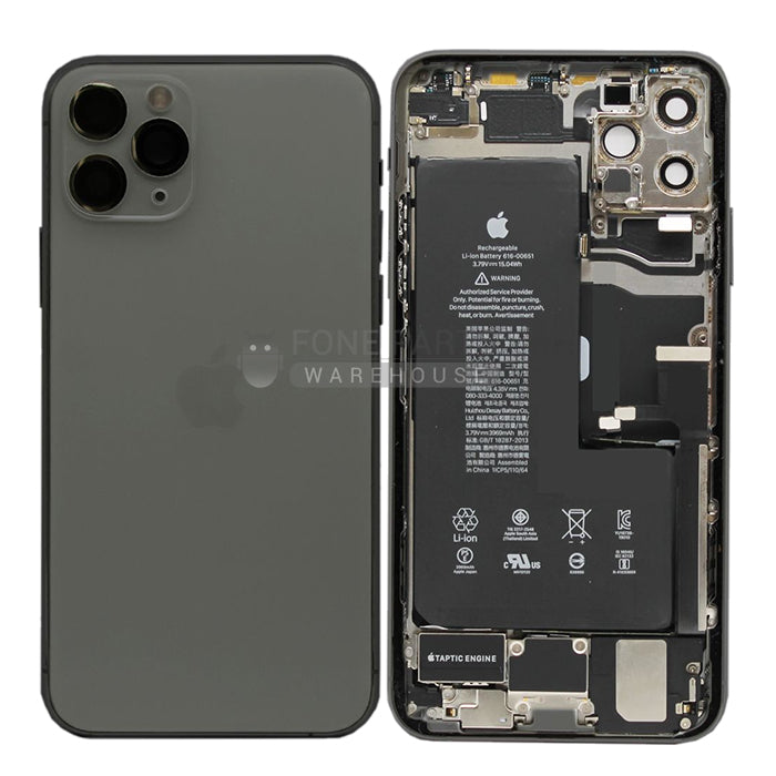 For IPhone 11 Pro Max Genuine Housing With Parts & Battery in [Grey] (Grade A Condition Taken From 14 Days Used Phone)