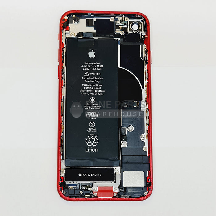 For IPhone SE 2020 Genuine Housing With Parts With Battery in [Red] [Grade A Condition Taken From 14 Days Used Phone]