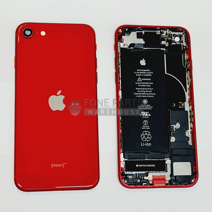 For IPhone SE 2020 Genuine Housing With Parts With Battery in [Red] [Grade A Condition Taken From 14 Days Used Phone]