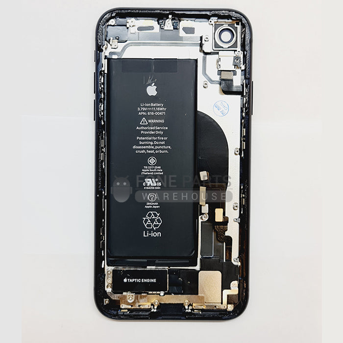 For IPhone XR Genuine Housing With Parts & Battery in [Black] (Grade A Condition Taken From 14 Days Used Phone)