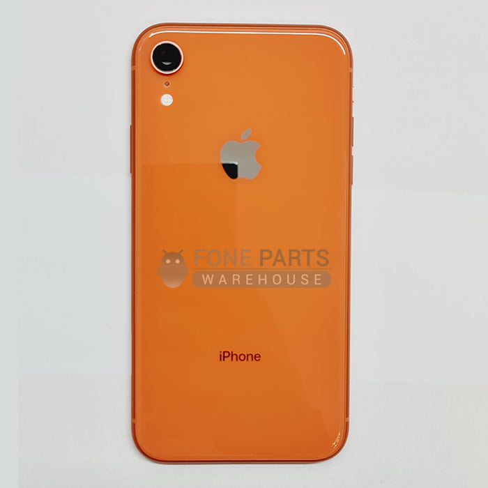 For IPhone XR Genuine Housing With Parts & Battery in Orange (Grade A Condition Taken From 14 Days Used Phone)