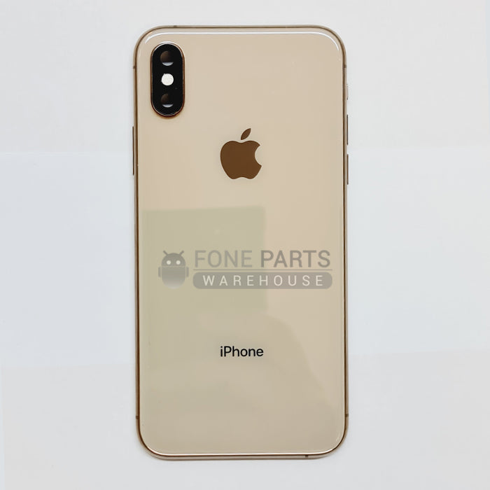 For IPhone XS Genuine Housing With Parts & Battery in Gold (Grade A Condition Taken From 14 Days Used Phone)