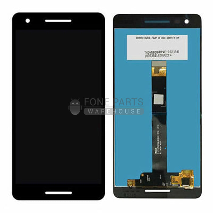 For Nokia 2.1 (2018) Lcd with Digitizer Assembly in [Black]