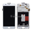 For Oneplus 3T Lcd with Digitizer [White] [AMOLED - With frame ]