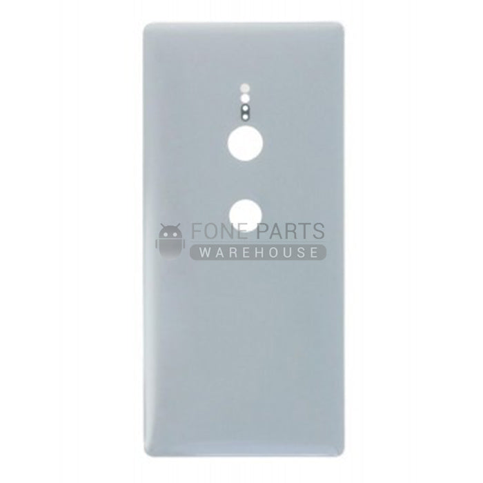 For Xperia XZ 2 Replacement Battery Back Cover With Sticker [White/Silver]