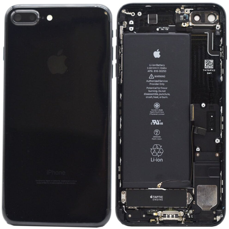 For IPhone 7 Plus Genuine Housing With Parts & Battery in [Jet Black] [Grade A Condition Taken From 14 Days Used Phone]