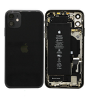 For IPhone 11 Genuine Housing With Parts & Battery in [Black] (Grade A Condition Taken From 14 Days Used Phone)